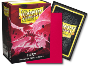 ACC-SLEEVE-018 Dragon Shield Dual Matte Sleeves - Fury 'Alaric, Crimson King' (100)