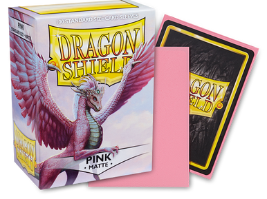 ACC-SLEEVE-023 Dragon Shield Sleeves Matte Pink (100)
